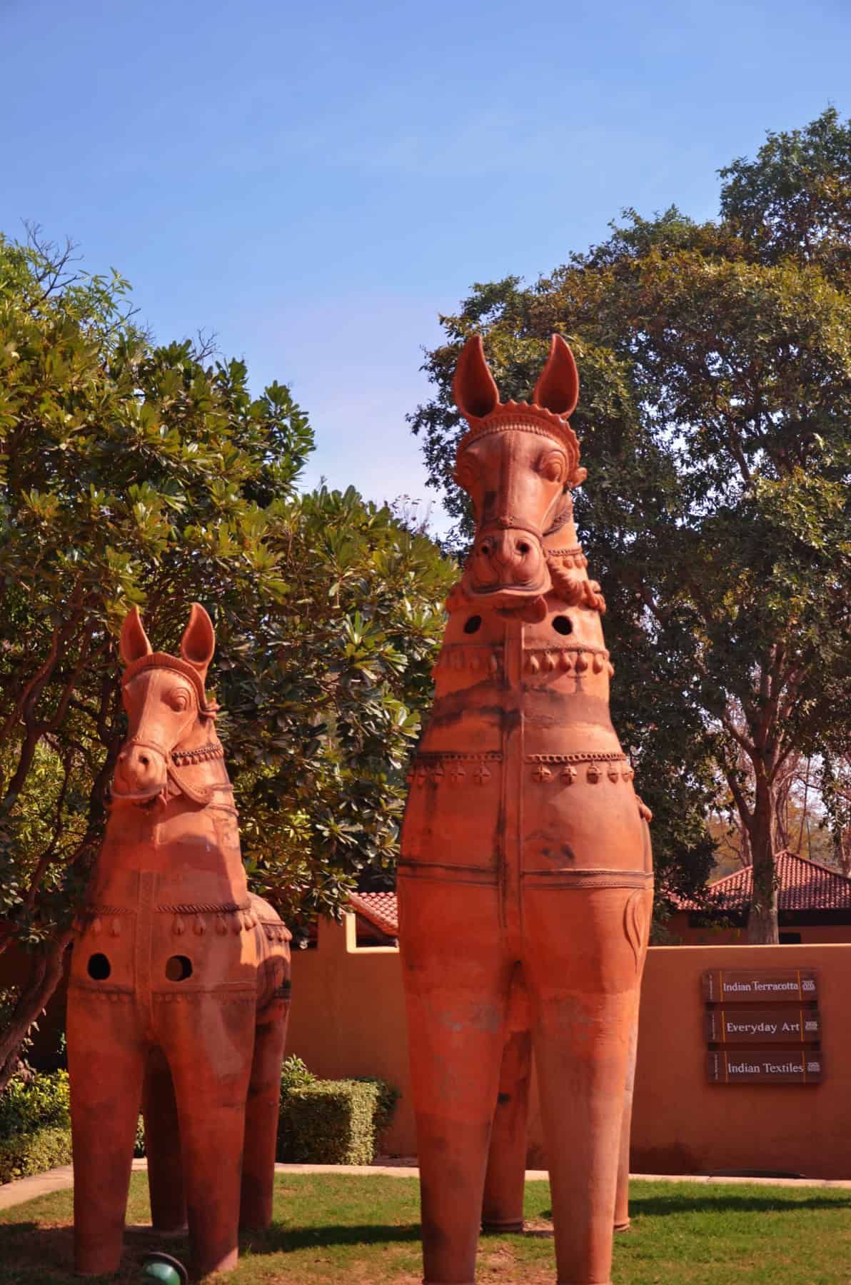 Monumental terracotta horses of an Ayyanar shrine